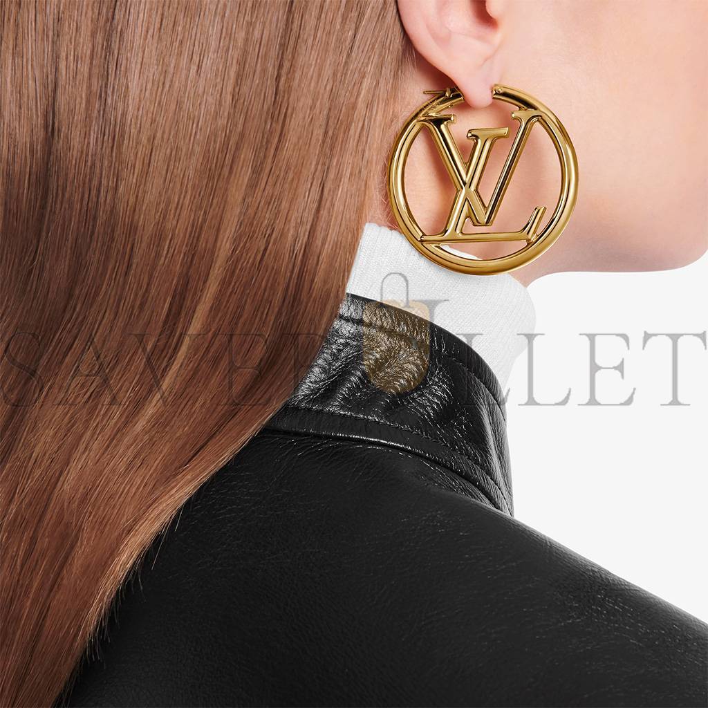 LOUIS VUITTON LOUISE HOOP GM EARRINGS M64288